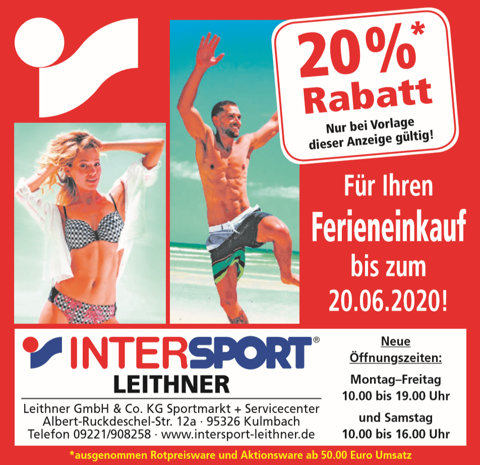 Rabattaktion Intersport Leithner